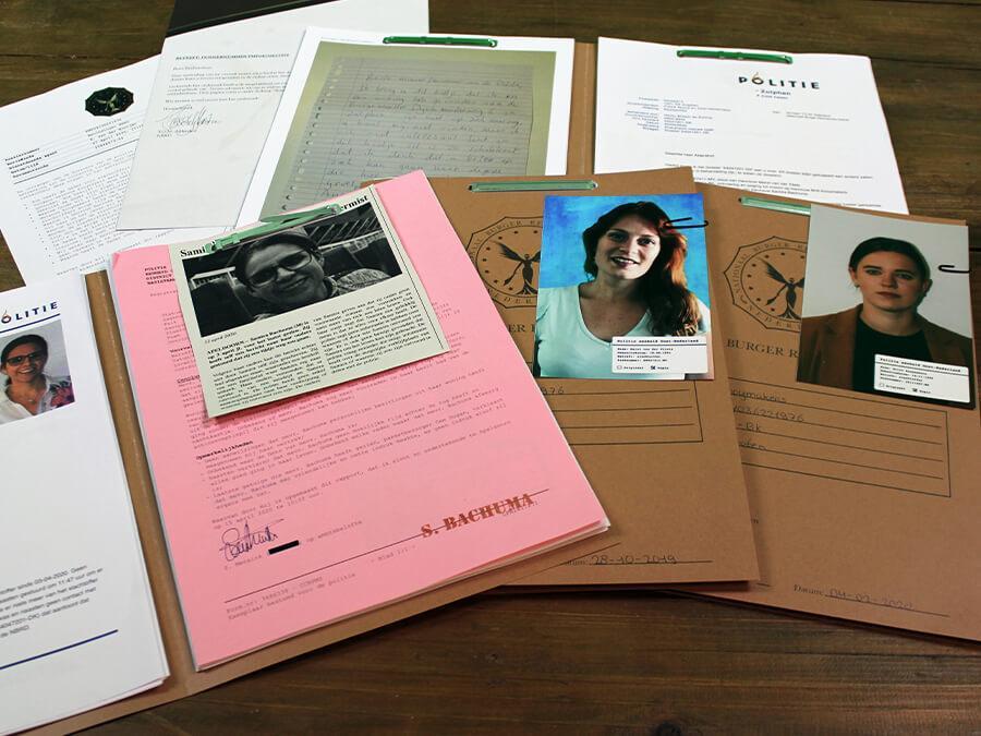 Dossiermateriaal van moordspel Practice makes perfect